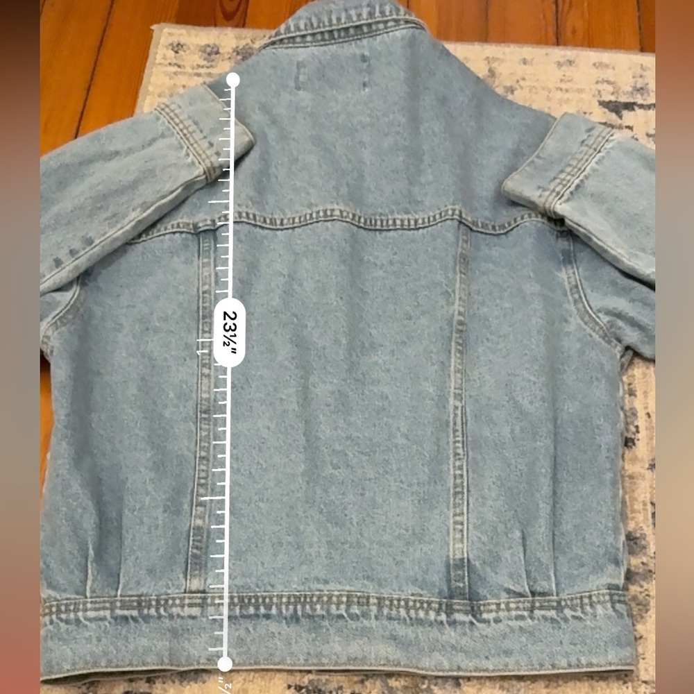 ✨ Rhinestone Studded Denim Jacket Western Glam Y2K Festival Small - Picture 6 of 7